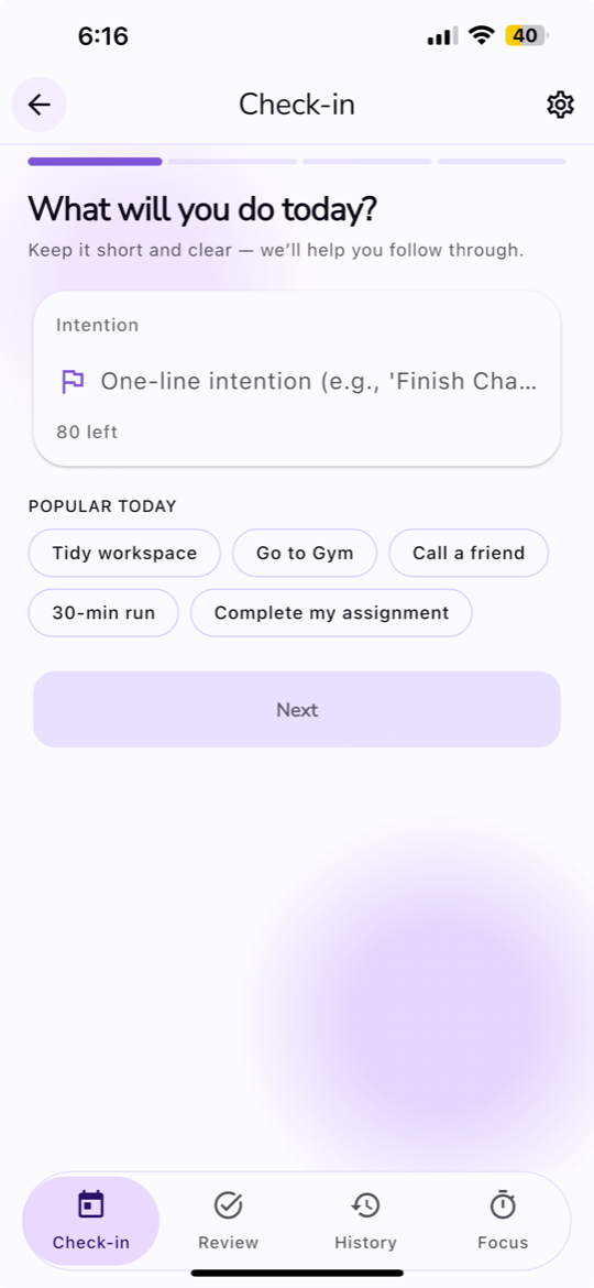 Stay on top of your goals